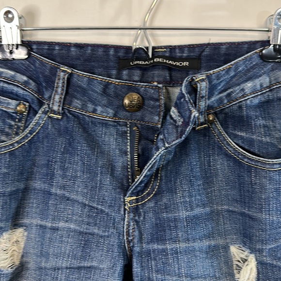 Urban Behaviour Relaxed Fit Ripped Jeans Size 30 - Picture 3 of 4